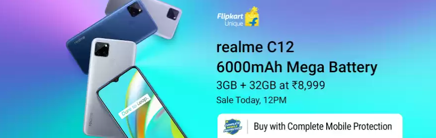 Realme C12 Price In India: Sale Starts Today At 12 On Flipkart