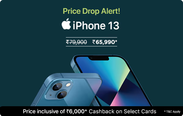 Price Drop Alert! Get iPhone 13 on lowest price on Croma
