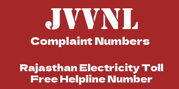 JVVNL Customer Care Jaipur: JVVNL Toll Free Helpline & Complaint No.